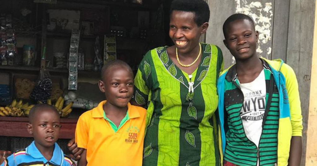 Ugandan bladder exstrophy patient, Johnson, and his family 